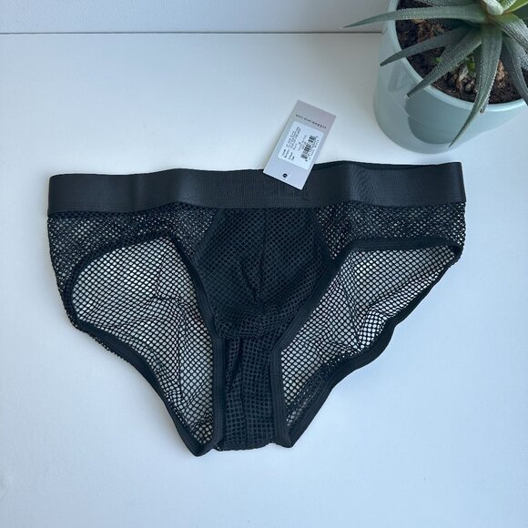 ST33LE - Black Nylon Elastane Power Mesh Low Rise Brief (M) - Picture 3 of 8